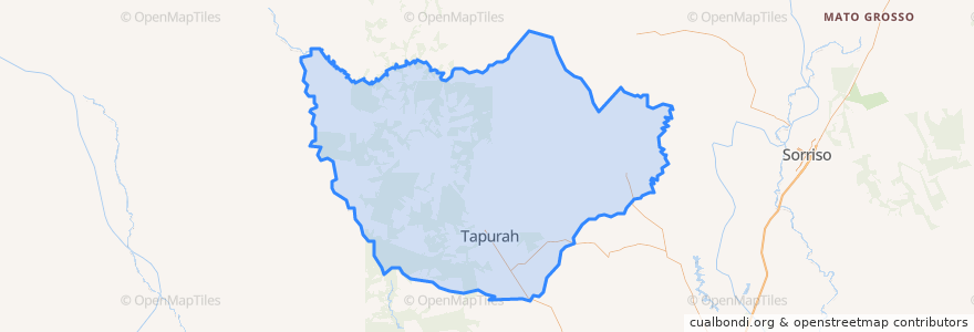 Mapa de ubicacion de Tapurah.