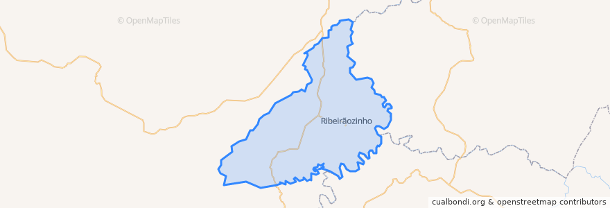 Mapa de ubicacion de Ribeirãozinho.