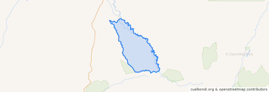 Mapa de ubicacion de Santa Rita do Trivelato.