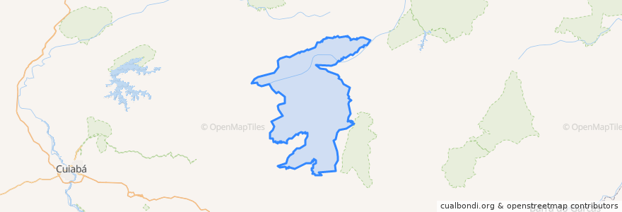 Mapa de ubicacion de Primavera do Leste.