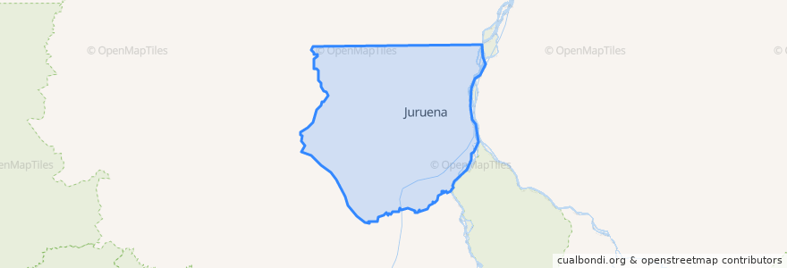 Mapa de ubicacion de Juruena.