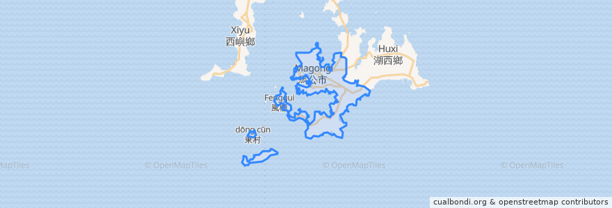 Mapa de ubicacion de 馬公市.