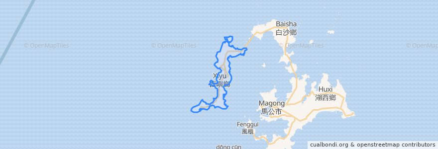 Mapa de ubicacion de 西嶼鄉.