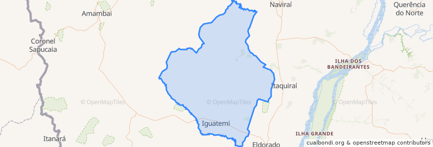 Mapa de ubicacion de Iguatemi.