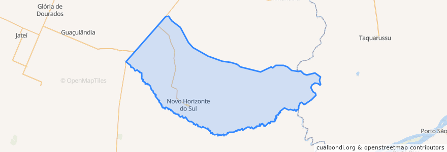 Mapa de ubicacion de Novo Horizonte do Sul.