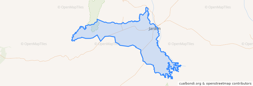 Mapa de ubicacion de Jardim.