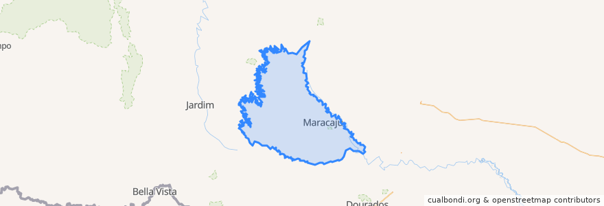 Mapa de ubicacion de Maracaju.