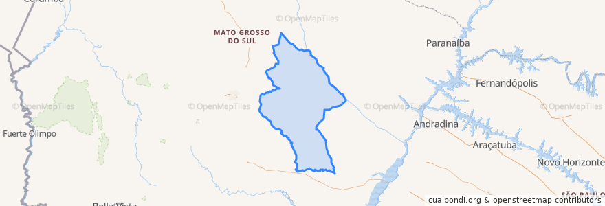 Mapa de ubicacion de Ribas do Rio Pardo.