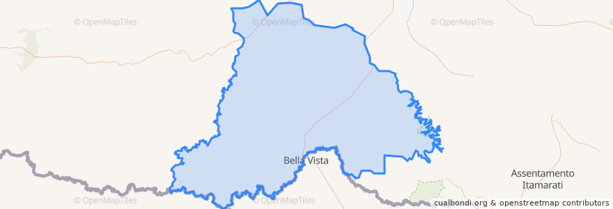 Mapa de ubicacion de Bela Vista.