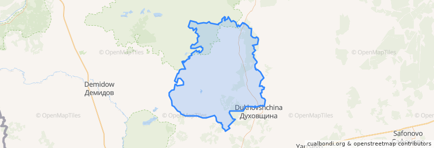 Mapa de ubicacion de Булгаковское сельское поселение.