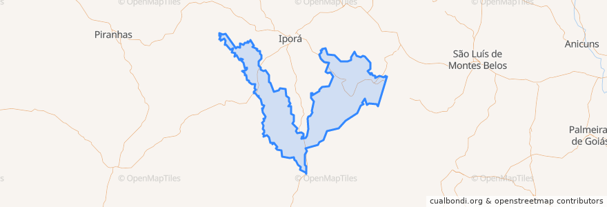 Mapa de ubicacion de Ivolândia.