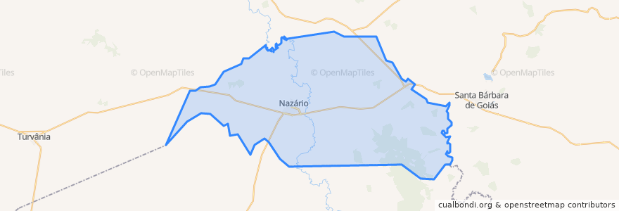 Mapa de ubicacion de Nazário.