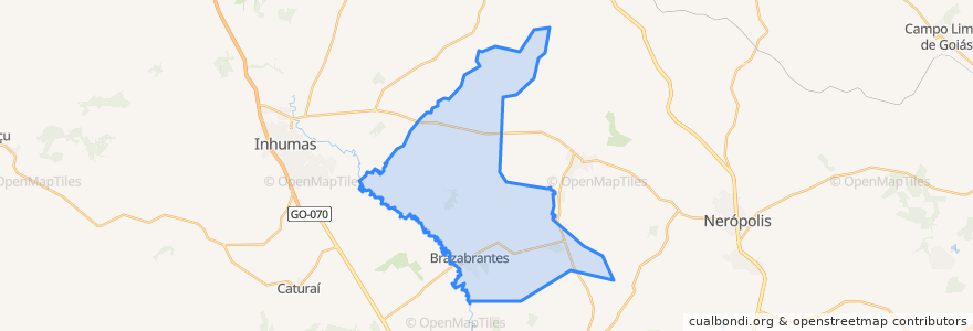 Mapa de ubicacion de Brazabrantes.