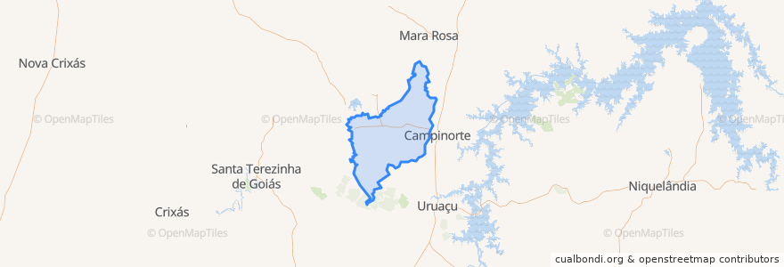 Mapa de ubicacion de Nova Iguaçu de Goiás.