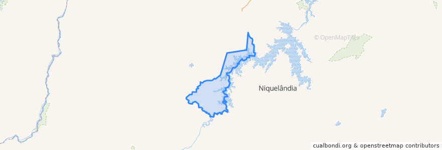 Mapa de ubicacion de Uruaçu.