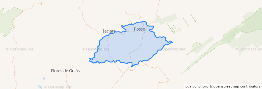 Mapa de ubicacion de Posse.