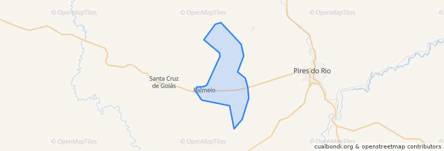 Mapa de ubicacion de Palmelo.