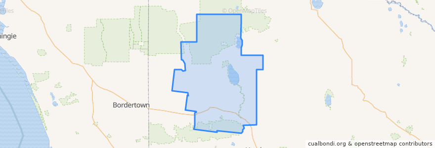 Mapa de ubicacion de Shire of Hindmarsh.