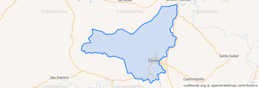 Mapa de ubicacion de Ceres.