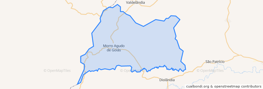 Mapa de ubicacion de Morro Agudo de Goiás.