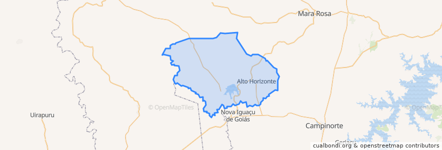 Mapa de ubicacion de Alto Horizonte.