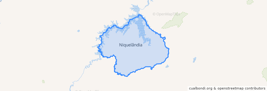 Mapa de ubicacion de Niquelândia.