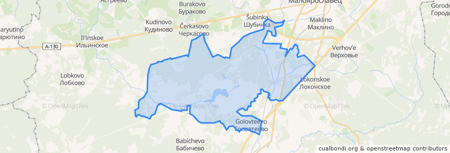 Mapa de ubicacion de сельское поселение Село Головтеево.