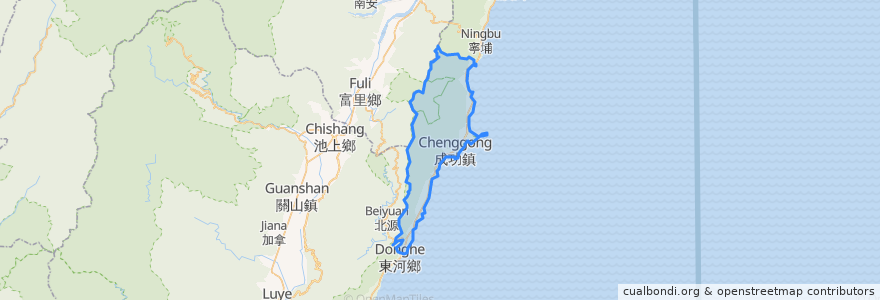 Mapa de ubicacion de Chenggong.