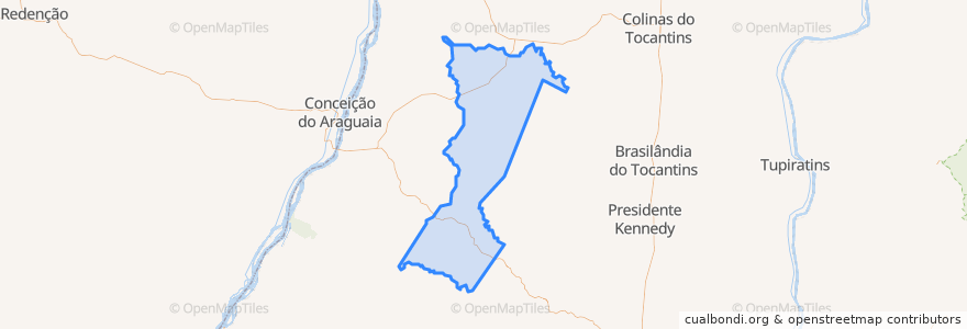 Mapa de ubicacion de Pequizeiro.