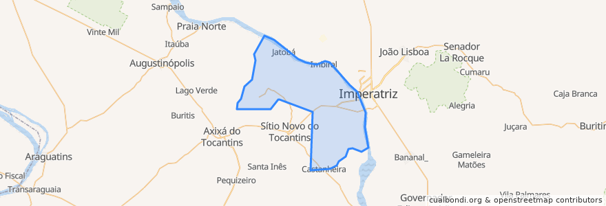 Mapa de ubicacion de São Miguel do Tocantins.