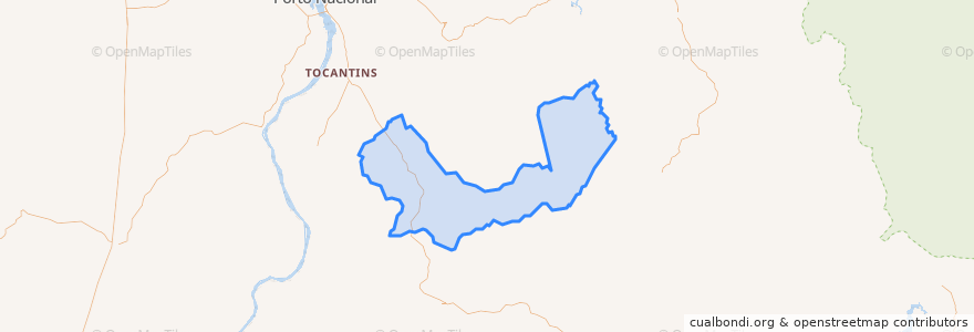 Mapa de ubicacion de Silvanópolis.