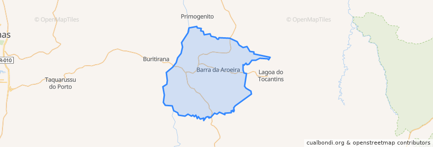 Mapa de ubicacion de Santa Tereza do Tocantins.