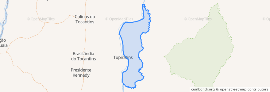 Mapa de ubicacion de Itapiratins.