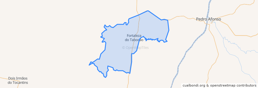 Mapa de ubicacion de Tabocão.