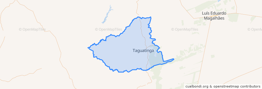 Mapa de ubicacion de Taguatinga.