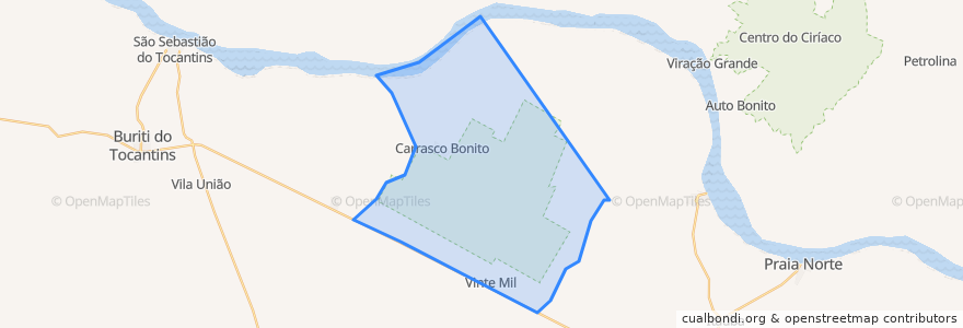 Mapa de ubicacion de Carrasco Bonito.