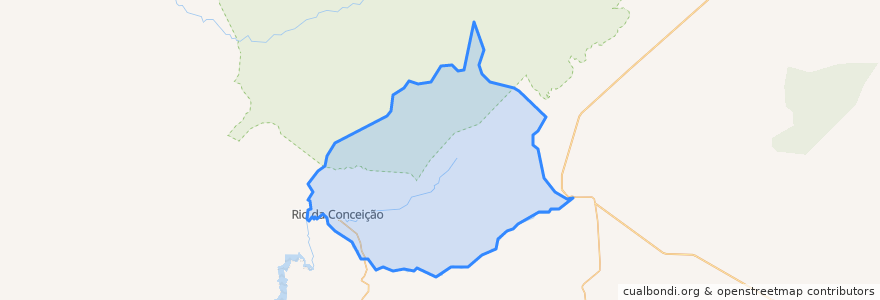 Mapa de ubicacion de Rio da Conceição.