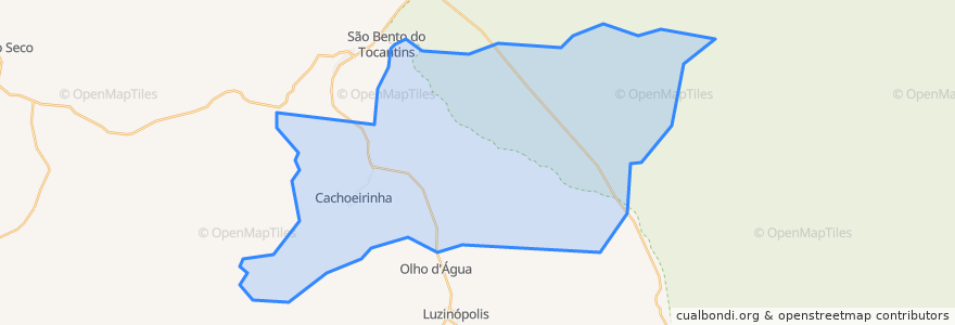 Mapa de ubicacion de Cachoeirinha.