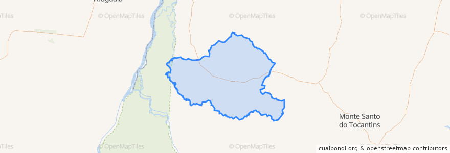 Mapa de ubicacion de Marianópolis do Tocantins.