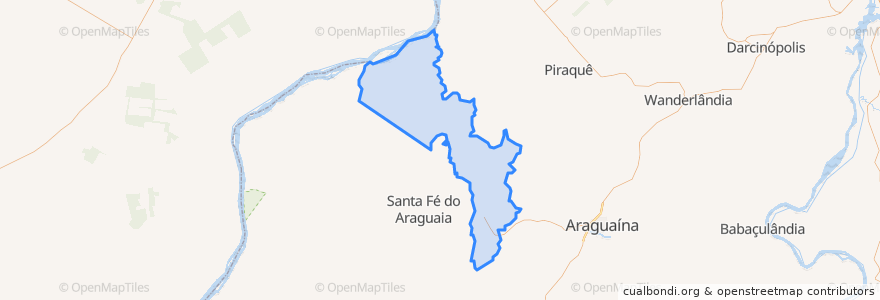 Mapa de ubicacion de Aragominas.