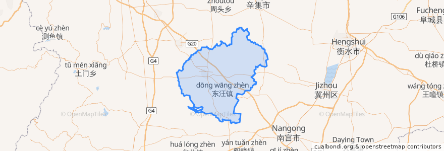 Mapa de ubicacion de 宁晋县.