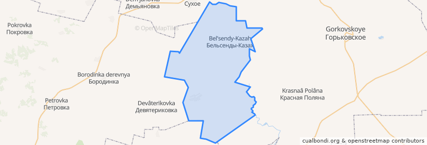 Mapa de ubicacion de Павлодаровское сельское поселение.