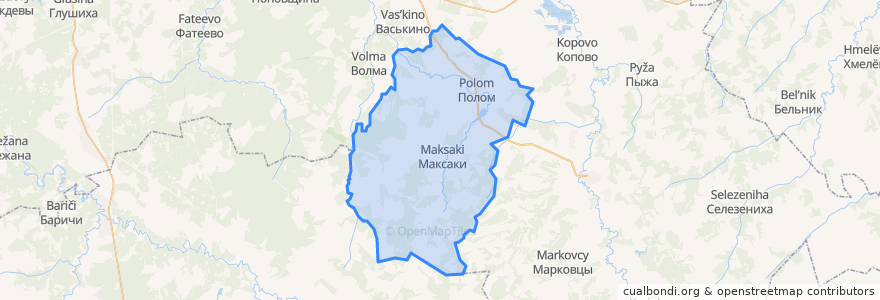 Mapa de ubicacion de Поломское сельское поселение.