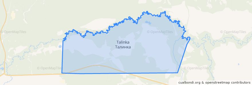 Mapa de ubicacion de городское поселение Талинка.