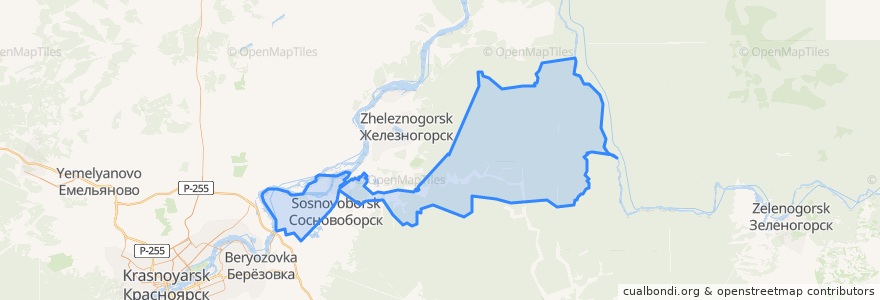 Mapa de ubicacion de Есаульский сельсовет.