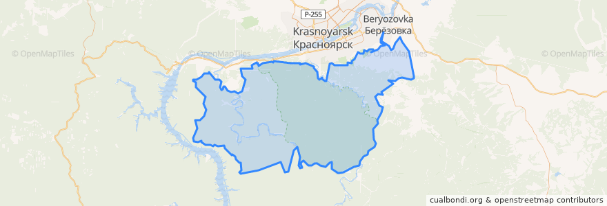 Mapa de ubicacion de Зыковский сельсовет.