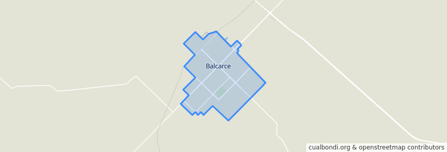 Mapa de ubicacion de San José de Balcarce.