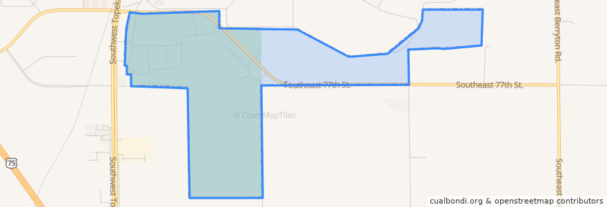 Mapa de ubicacion de Heartland Park.