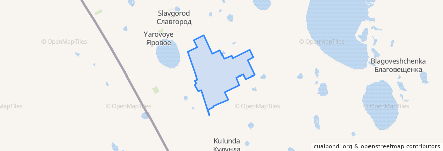 Mapa de ubicacion de Табунский сельсовет.