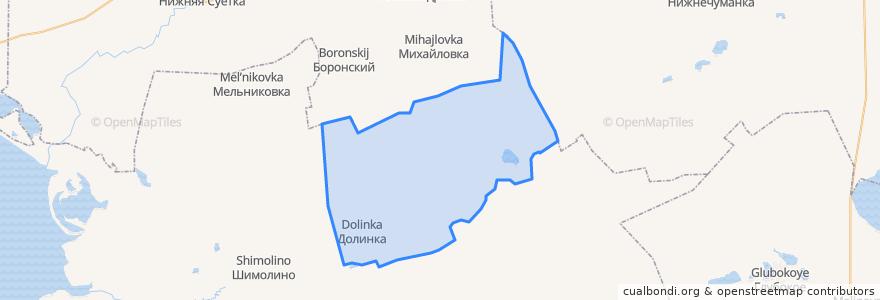 Mapa de ubicacion de Новокулундинский сельсовет.